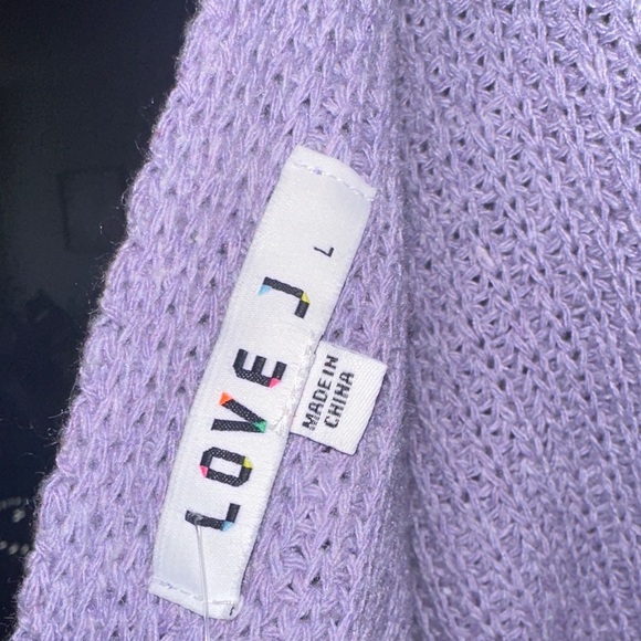 Love J Lilac V-Neck Sweater - Picture 5 of 6